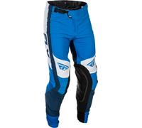 Fly Racing Lite, pantalones textiles 36 male Azul/Azul Oscuro/Blanco