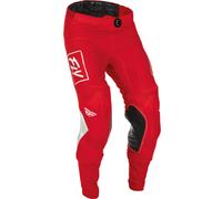 Fly Racing Lite, pantalones textiles 38 male Rojo/Blanco