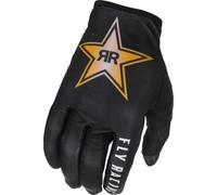 Fly Racing Lite Rockstar Guantes de motocross, negro, tamaño 2XL para Hombres