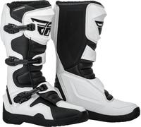 Fly Racing Maverik Botas de motocross, negro-blanco, tamaño 43 para Hombres