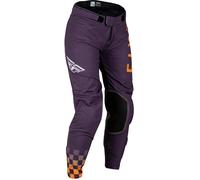 FLY Racing Pantalón Lite mujer - Morado oscuro/Blanco/Coral neón, blanco