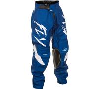 FLY Racing Pantalones juveniles Kinetic Stoke - Azul marino/Blanco, blanco
