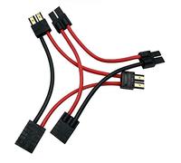 FLY RC 2 paquetes de baterías RC Lipo serie conector adaptador de conexión de cable para baterías dobles serie Traxxas en modelos 1/16, reemplazo de 3063