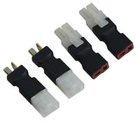 FLY RC 2 Pares Big Tamiya Style to Deans T Style Plug Adaptador Macho Hembra Conector inalámbrico para RC FPV Drone Car Truck Lipo NiMH Cargador de batería ESC