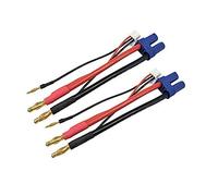 FLY RC 2 Piezas Conector Hembra Enchufe EC5 a Conector Macho Banana de Bala 4.0mm 4mm con 2S Lipo JST-XH Cable de Equilibrio