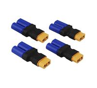 FLY RC 4pcs Hembra XT60 a Macho EC5 Adaptador, EC5 Macho a XT60 Hembra Adaptador de Conector sin Cables RC LiPo Conectores de batería