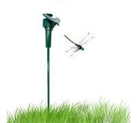 Fly Repeller Solar Powered, Pvc Dragonfly Clip Stakes, 39x7.5cm/15.35x2.95 Inches Weather-Resistant Gnat Control for Garden Pathway Patio Lawn Terrace Farm Plants from Airborne