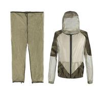 Fly Suits for Adults, Net Mesh Protective Cover, Clear Vision, Breathable Gear for Camping, Fishing, Patio Travel, Gardening, Folding Clothes for Backpacking and Outdoor Activities, 175 to 190cm