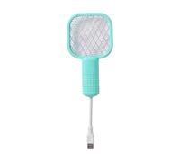Fly Swatter Electric - 6,69 x 3,82 x 1,97 pulgadas Racket Zapper de mosca para trampas de malla de seguridad, para exteriores, patio trasero, camping, patio, dormitorio, casa, cocina, receptor portabl