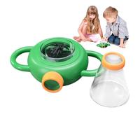 Fly Viewer with Magnifier, Observation Box, 4x Magnification Lens, Clear Viewing Chamber, Educational Exploration Tool, Easy to Carry, Perfect for Nature, Learning, Activities, 19.5x13x10cm