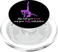 Fly with Your Heart - Antena de Seda Trapecio para Yoga PopSockets PopGrip para MagSafe