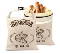FLYAMAPIRIT Bolsa de pan de cera de abejas para masa madre, bolsa de pan reutilizable grande con cera de abeja y lino para una frescura prolongada, bolsas sostenibles y lavables para pan de masa madre