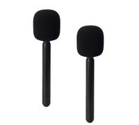 FLYAMAPIRIT Soporte de micrófono para DJI Mic 1/2, mango de micrófono de entrevista para Rode Wireless GO II/2/ME/Pro, adaptador de mano de micrófono Lavalier inalámbrico con espuma antiviento para