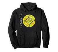 Flyball Dog Lover - Flyball Deporte Palabra Nube Sudadera con Capucha