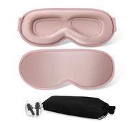 FlyCoco Antifaz 3D para dormir, 99% opaca, copa contorneada profunda, sin presión ocular, comodidad con correa ajustable para viajes, hogar, oficina, coche, noche, dormir, adultos, mujeres y hombres