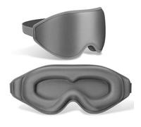FlyCoco Antifaz para dormir con un 99 % de bloqueo total, 3D con contorno profundo de ojos, cero presión, extensión de pestañas largas con correas ajustables para dormir, viajes, hogar, siesta,