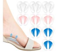 FlyCoco Insertos de soporte de arco, plantillas adhesivas para pies planos, fascitis plantar, cojines de soporte de arco de gel para aliviar el dolor, mujeres y hombres, zapatos planos (transparente,