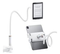FlyCoco Soporte de cuello de cisne para tableta, [actualizado] con brazo largo flexible para cama, compatible con iPad Pro Air/iPhone/Kindle Fire/Switch u otros dispositivos de 4 a 13 pulgadas, color
