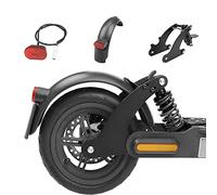 Flycoo2 - Suspensión trasera con guardabarros y luz trasera LED para Xiaomi M365 Pro/Pro 2 Scooter eléctrico renovación parte amortiguador accesorios, negro