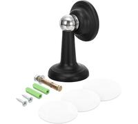 Flycppo Topes Magnéticos para Puerta,Anti Choques Soporte de Puerta Magnético de Silicona,Sin Taladro,Silenciar Topes de Puerta Autoadhesivo para Pared,Suelo(Negro)
