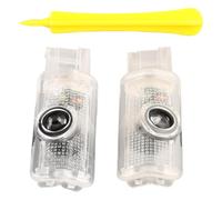 Flydida 2 piezas de luz LED para puerta de coche, logotipo proyector, iluminación de entrada, accesorio compatible con Mercedes Clase R W215, Clase ML W164 2005-2010, Clase GL X164 2006-2011