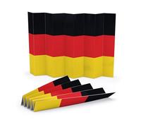 FLYERALARM Cartón con bandera de Alemania, artículo para fans de partidos de fútbol, eventos deportivos y visualización pública, 5 unidades, para animar I Mundial 2026