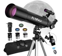 FlyGala Telescopio de alta potencia 30X-750X para niños de 8 a 12,80 mm, apertura de 600 mm, longitud focal, telescopio astronómico para adultos de alta potencia, telescopios de astronomía refractor