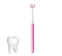 Flyhorse 3 Pcs Cepillo de Dientes de 3 Caras - Cepillo de Dientes sensorial para Autismo de 3 Cabezales - Cepillo de Dientes de Viaje de Tres cerdas para niños Cuidado Completo de los Dientes