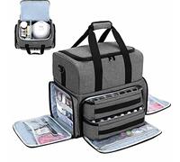 Flyhug Organizadores Esmalte de uñas y Estuche de Almacenamiento | Bolsas Transporte Viaje para Accesorios Arte uñas, Capacidad para 80