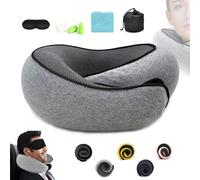 Flyhugz Almohada Para El Cuello,almohada Para El Cuello Ajustable Cómoda Almohada Para El Cuello De Viaje Hecha De Espuma Viscoelástica,almohada Para El Cuello Plegable En Forma De U,práctica Almohada