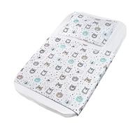 FlyIdeas Juego 3 Pza Sabanas Minicuna Colecho 50x83 cm | 1 Sabana Bajera, 1 Sabana Encimera y 1 Funda de Almohada Compatible con Minicunas y Colchones de tamaño: 50x80 cm 83x50 cm y Similar