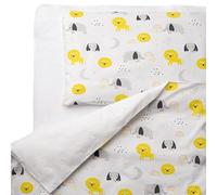 FlyIdeas Juego de Funda Nordica y Almohada 180x120 cm / 60x40 cm, 2 pz - para Cama/Colchon Individual Infantil - Sabanas y Ropa de Cama para Bebés, 100% Algodon