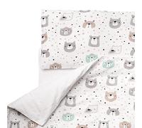 FlyIdeas Juego de Funda Nordica y Almohada 180x120 cm / 60x40 cm, 2 pz - para Cama/Colchon Individual Infantil - Sabanas y Ropa de Cama para Bebés, 100% Algodon