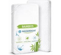 FlyIdeas Protector de Colchón Impermeable Bambú Cuna 120x60 cm, 2 Unidades