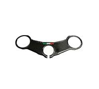 FLYIFE Motocicleta para Ducati 848 1098 1198 1098S 3D Carbon-Look Top Triple Clamp Yoke Defender Case Top Link Sticker Decal Accesorios