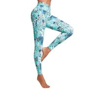 FLYILY - Mallas deportivas para mujer con motivos anticelulíticos de alta cintura para entrenamiento y yoga, XL