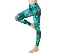 FLYILY - Mallas deportivas para mujer con motivos anticelulíticos de alta cintura para entrenamiento y yoga, XL