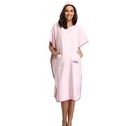FLYILY Toalla de Microfibra para Poncho de Surf con Capucha Bata de Baño para Nadar y Cambiarse en La Playa(Lightpink,L)