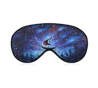 Flying an Old Pirate Ship Sleeping Blindfold Mask Cute Eye Shade Cover con correa ajustable para mujeres y hombres Night