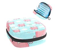 Flying Angel Pig Pink Cloud Rainbow Blue Sky - Bolsa de almacenamiento para servilletas sanitarias, Varios colores, 4.7x6.6x6.6 in/12x17x17 cm