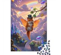 Flying Ardilla Puzzle De 1000 Piezas Desafío Rompecabezas Pintura Regalo Multicolor para Adultos Niños 1000pcs (75x50cm)