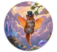 Flying Ardilla Puzzle Redondo 1000 Piezas Desafío Duro Imposible Exclusivo De Amazon para Adultos Y Niños 1000pcs (67.5x67.5cm)