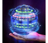 Flying Ball Orb Toys 2023Hover Ball Pro Flying Spinner Toy UFO RGB Cool Stuff Globe Orbi Magic Boomerang Hand Controller Mini (Blue)