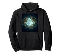 Flying Bass Fish bajo la Luna terrestre para los Amantes de los Peces Sudadera con Capucha