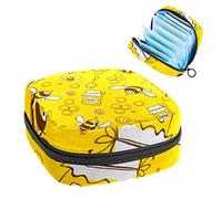 Flying Bee Honey - Bolsa de almacenamiento de tampones para servilletas sanitarias, Varios colores, 4.7x6.6x6.6 in/12x17x17 cm
