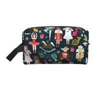 Flying Bees - Bolsa de almacenamiento con estampado de margaritas, bolsa de aseo de viaje duradera, bolsa organizadora portátil de maquillaje y cosméticos con cremallera, Ballet, cascanueces, baile de