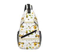 Flying Bees Daisy Honey - Bolso bandolera para hombre y mujer, mochila de hombro casual, mochila de pecho para senderismo, viajes