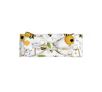 Flying Bees Daisy Honey Print Baby Bow Headband - Regalo para recién nacidos, perfecto para bebés, niñas - Accesorios para el cabello de princesa dulce