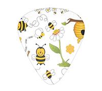 Flying Bees Daisy Honey - Púas de guitarra clásicas, triangulares, acústicas y eléctricas, para guitarristas, 12 piezas