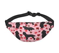 Flying Bees Daisy Honey Travel Running - Bolso bandolera grande para hombre y mujer, Perros de caniche rosa, Talla única, Mochila casual